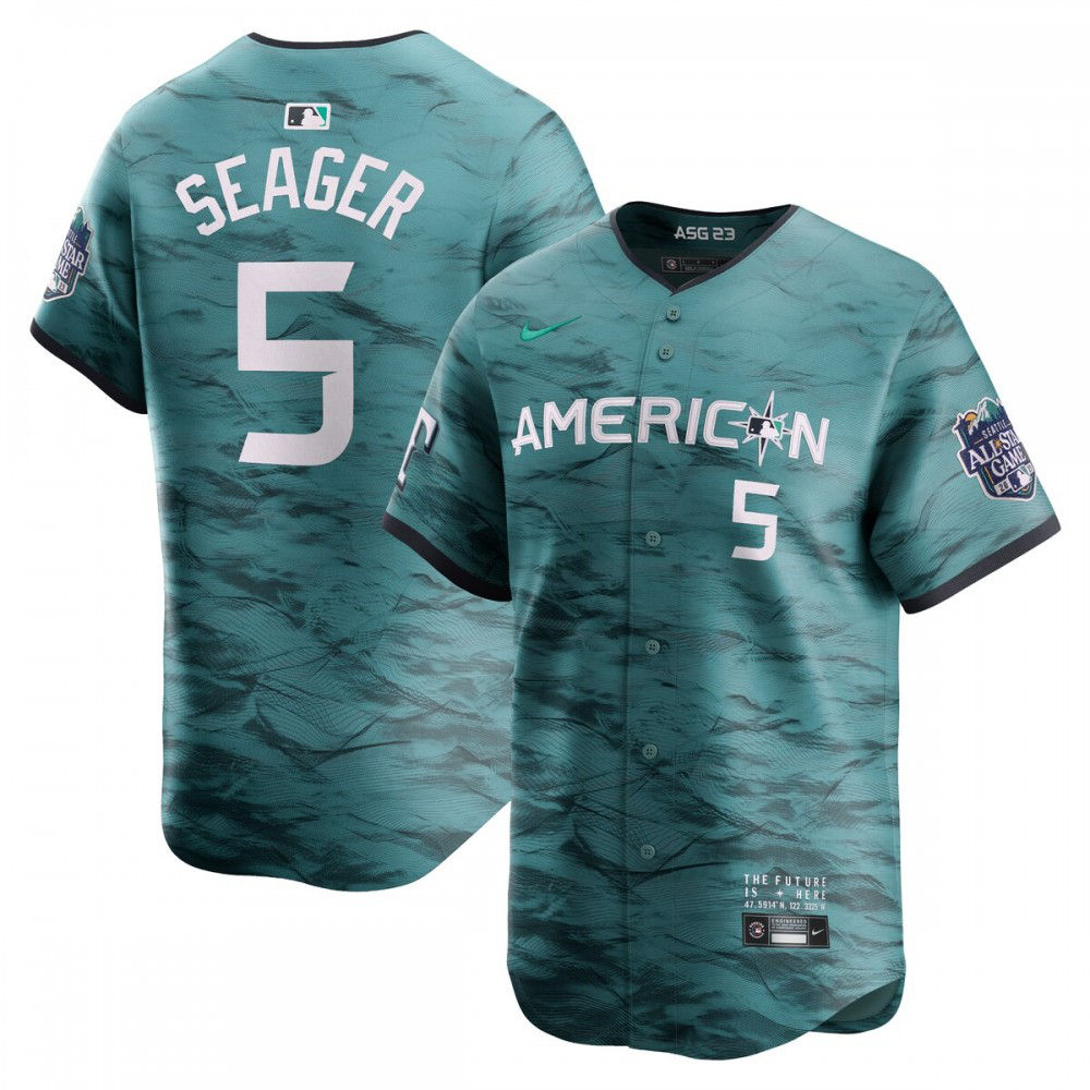 Corey Seager American League 2023 MLB All-Star Game Limited Player Jersey - Teal-Pro Kit Vault | Brand New 26/27 Sports Jerseys